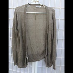 🌿 NVELOP Cardigan sweater linen tan lightweight M